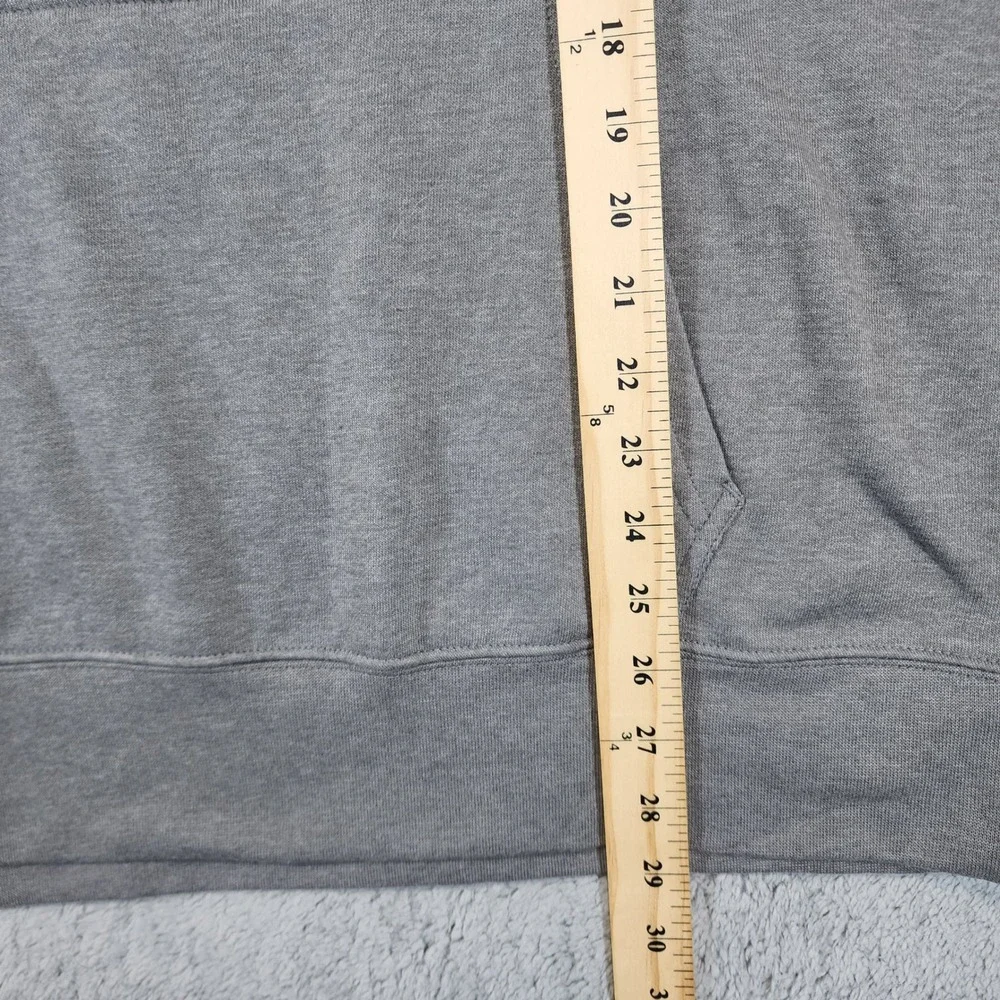 The North Face Hoodie Mens XL Gray Fleece Logo Graphic Print Sweatshirt Pullover